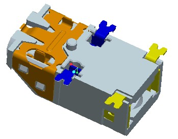 ∅3.5mm 6PIN H-4.60mm耳機座 2DIP+4SMT TYPE  斜口式  有柱